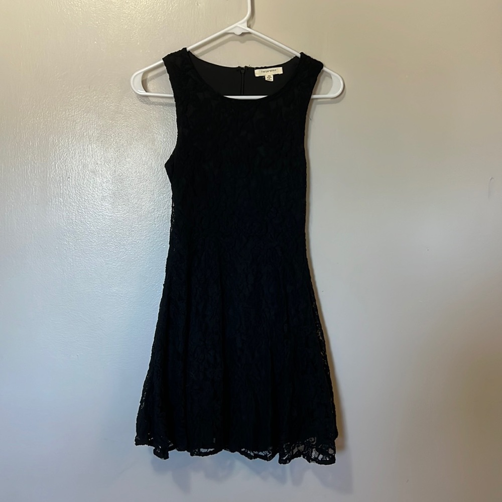Black lace dress
